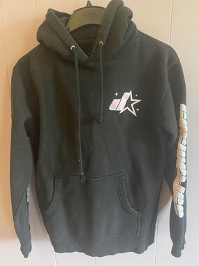 Jeffree Star Black Hoodie with White Star Logo